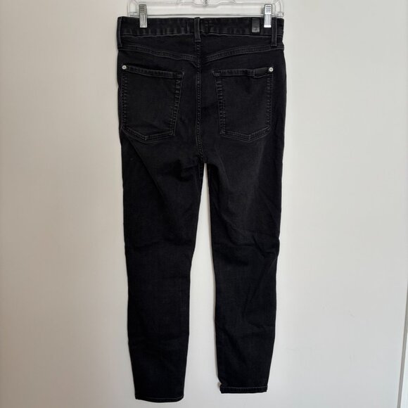 7 FOR ALL MANKIND B(air) High Waist Ankle Skinny Womens 31 Black Stretch - Picture 3 of 10